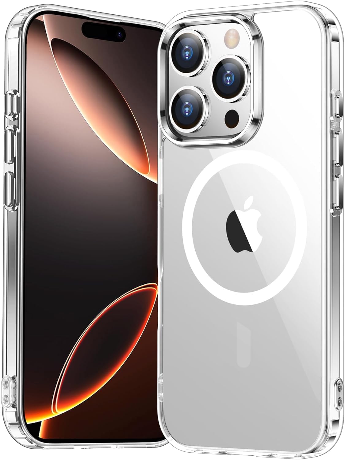 Temdan for iPhone 16 Pro Max Case Clear, [Compatible with Magsafe][Anti-Yellowing]
